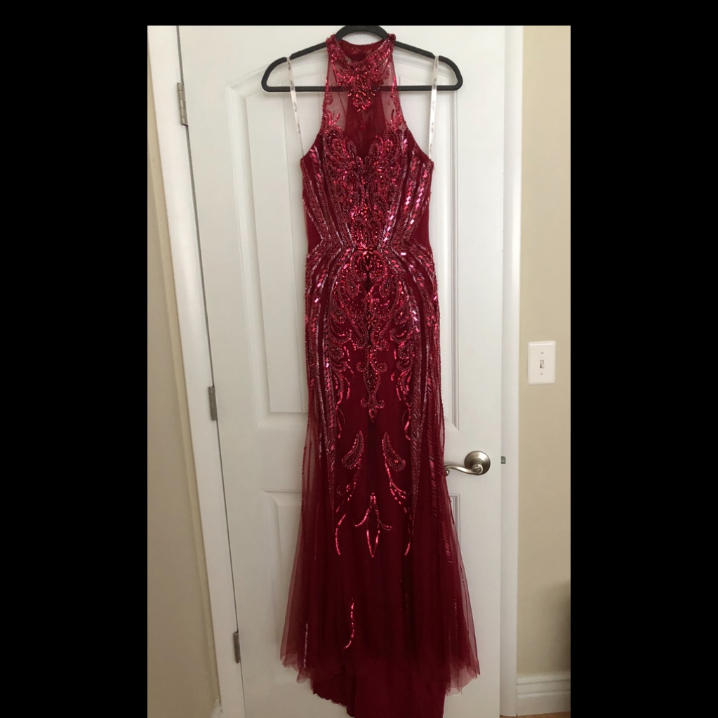 Evening Formal Prom Wedding Guest Dress Sz 6 8 By Ellie Wilde Mon Cheri